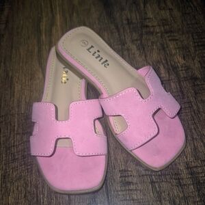 Link Pink Girls Slide Sandals